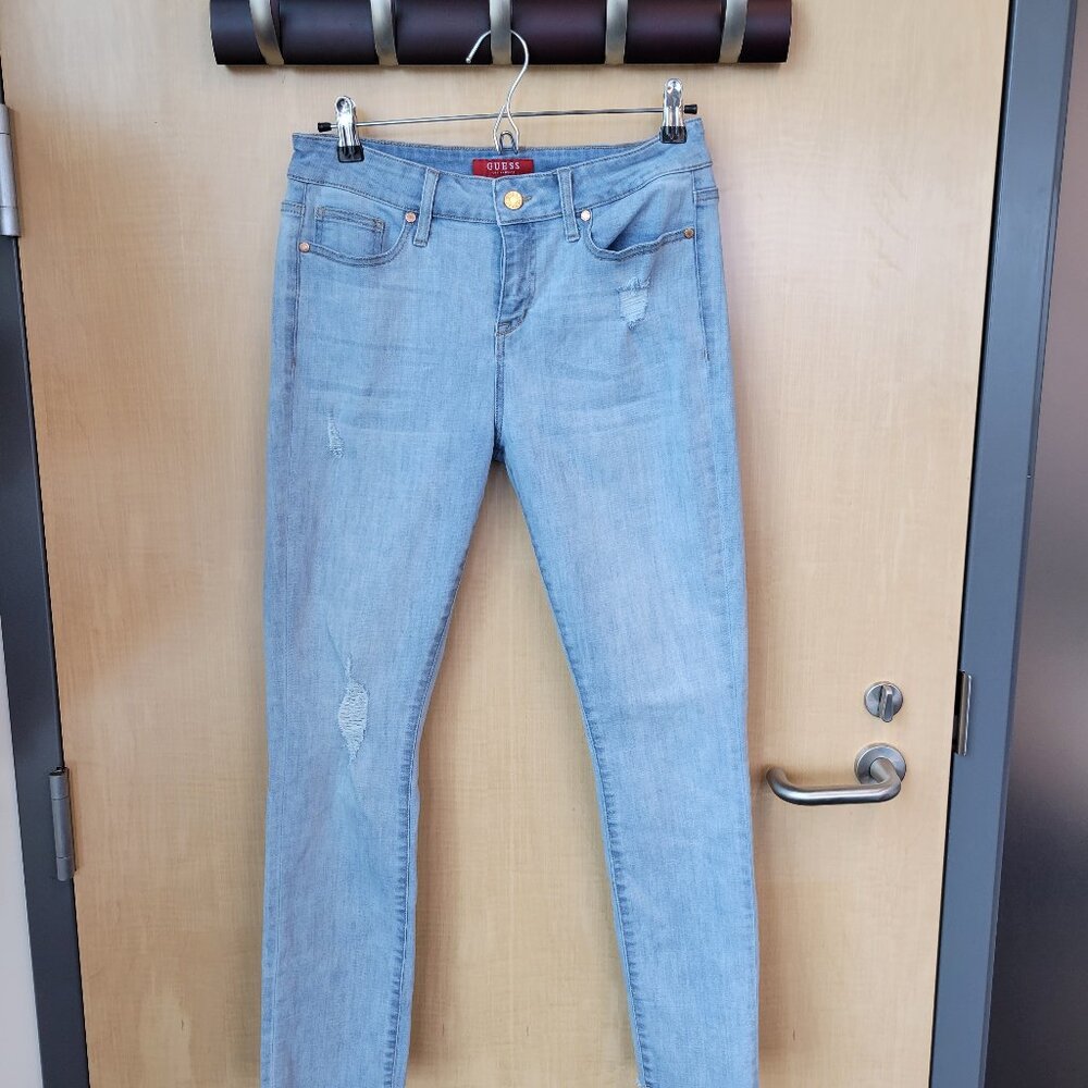 Guess skinny ripped jeans